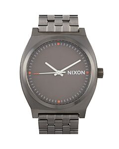 Men's Time Teller Stainless Steel Grey Dial Watch
