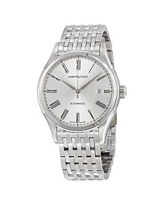 Men's Timeless Classic Brushed and Polished Stainless Steel Silver Dial
