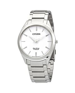 Men's Titanium (Duratect TIC) White Dial Watch