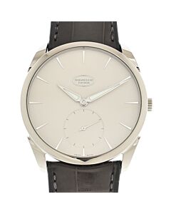 Men's Tonda 1950 Leather White Dial Watch
