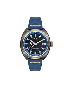 Men's Torpedine Automatic Leather Blue Dial Watch