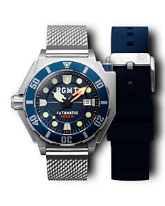Men's Torpedo Stainless Steel Mesh Blue Dial Watch