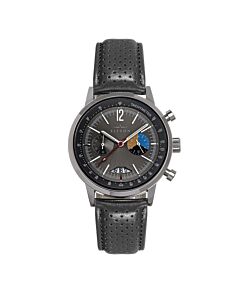 Men's Torque Chronograph Leather Grey Dial Watch
