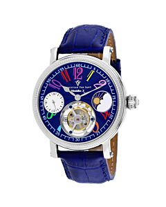 Men's Tourbillon X Limited Edition Leather Blue Dial Watch