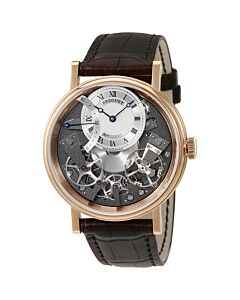 Men's Tradition Leather Silver Dial