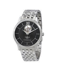 Men's Tradition Stainless Steel Black Dial