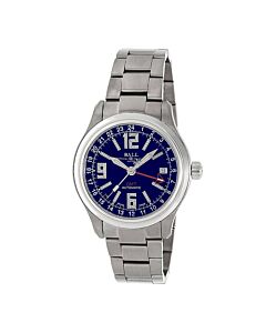 Men's Trainmaster GMT Titanium Blue Dial Watch