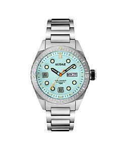 Men's Tri-Hawk Tritium Stainless Steel Blue Dial Watch