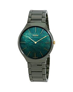 Men's True Thinline (High-tech) Ceramic Green Mother of Pearl Dial Watch