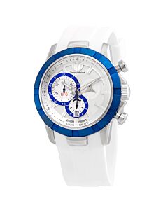 Men's UF6 Chronograph Silicone White Dial Watch
