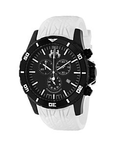 Men's Ultimate Sport Chronograph Silicone Black Dial Watch