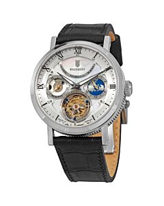 Men's Ultramatic Limited Leather Silver (Tourbillons) Dial Watch