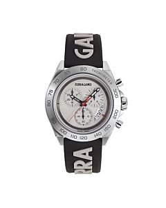 Men's Urban Chronograph Silicone Silver Dial Watch