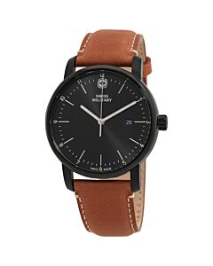 Men's Urban Classic Leather Black Dial Watch