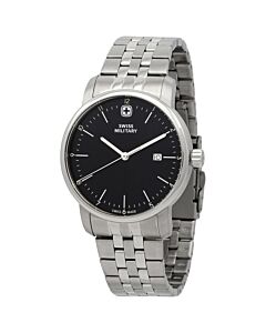 Men's Urban Classic Stainless Steel Black Dial Watch