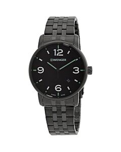 Men's Urban Metropolitan Stainless Steel Black Dial Watch