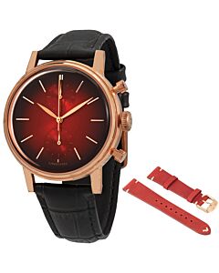 Men's Urban Mystique Mars Leather Mars (Red) Dial Watch