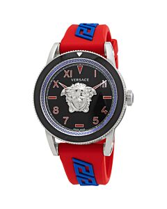 Men's V-Palazzo Silicone Black Dial Watch
