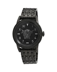 Men's V-Palazzo Stainless Steel Black Dial Watch