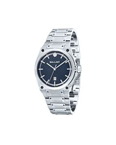Men's Valiant Stainless Steel Navy Blue Dial Watch