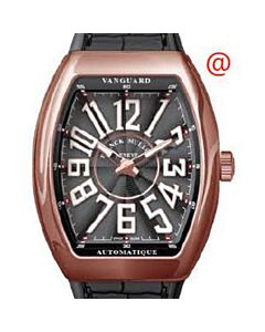 Men's Vanguard Alligator Black Dial Watch