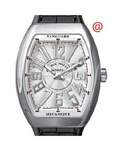 Men's Vanguard Alligator Silver-tone Dial Watch