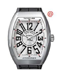 Men's Vanguard Alligator Silver-tone Dial Watch