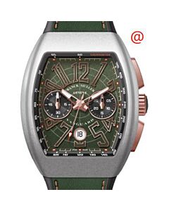 Men's Vanguard Chronograph Alligator Green Dial Watch