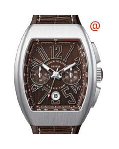 Men's Vanguard Chronograph Leather Brown Dial Watch