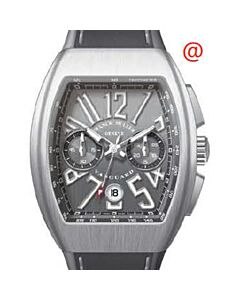 Men's Vanguard Chronograph Leather Grey Dial Watch