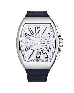 Men's Vanguard Chronograph Rubber White Dial Watch