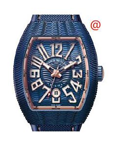 Men's Vanguard Classical Rubber Blue Dial Watch