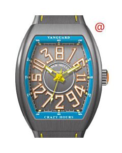 Men's Vanguard Crazy Hours Alligator Grey Dial Watch