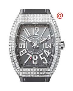 Men's Vanguard Leather Grey Dial Watch