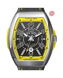 Men's Vanguard Racing Alligator Black Dial Watch