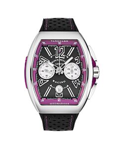 Mens-Vanguard-Racing-Chronograph-Rubber-Black-Dial-Watch