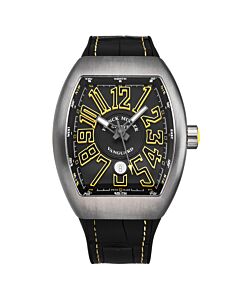 Mens-Vanguard-Rubber-Black-Dial-Watch