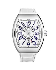 Men's Vanguard Rubber White Dial Watch