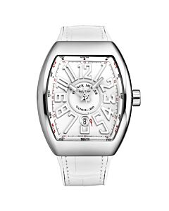 Mens-Vanguard-Rubber-White-Dial-Watch