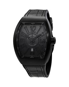 Men's Vanguard Rubber with Black Carbon Fiber Inlay Black Dial Watch