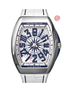 Men's Vanguard Yachting Leather Silver-tone Dial Watch