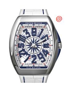 Men's Vanguard Yachting Leather Silver-tone Dial Watch
