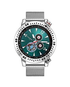 Men's Vantage Timer Chronograph Stainless Steel Green Dial Watch