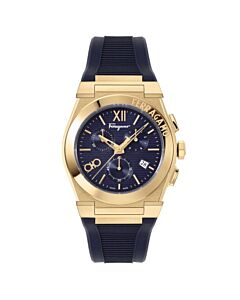 Men's Vega Chrono Chronograph Silicone Blue Dial Watch