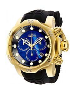 Men's Venom Chronograph Silicone Blue Dial Watch