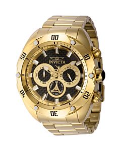Men's Venom Chronograph Stainless Steel Two-tone (Black and Gold-tone) Dial Watch