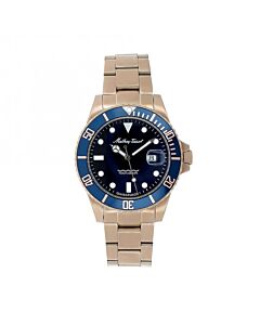 Men's Vintage LE Stainless Steel Blue Dial Watch