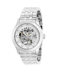 Men's Vintage Stainless Steel Silver Dial Watch