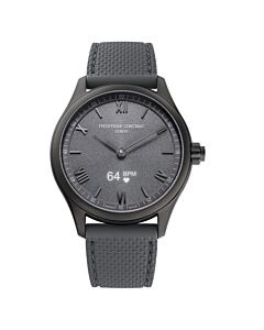 Men's Vitality Chronograph Rubber Grey Dial Watch