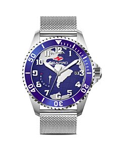 Men's Voyager Stainless Steel Blue Dial Watch